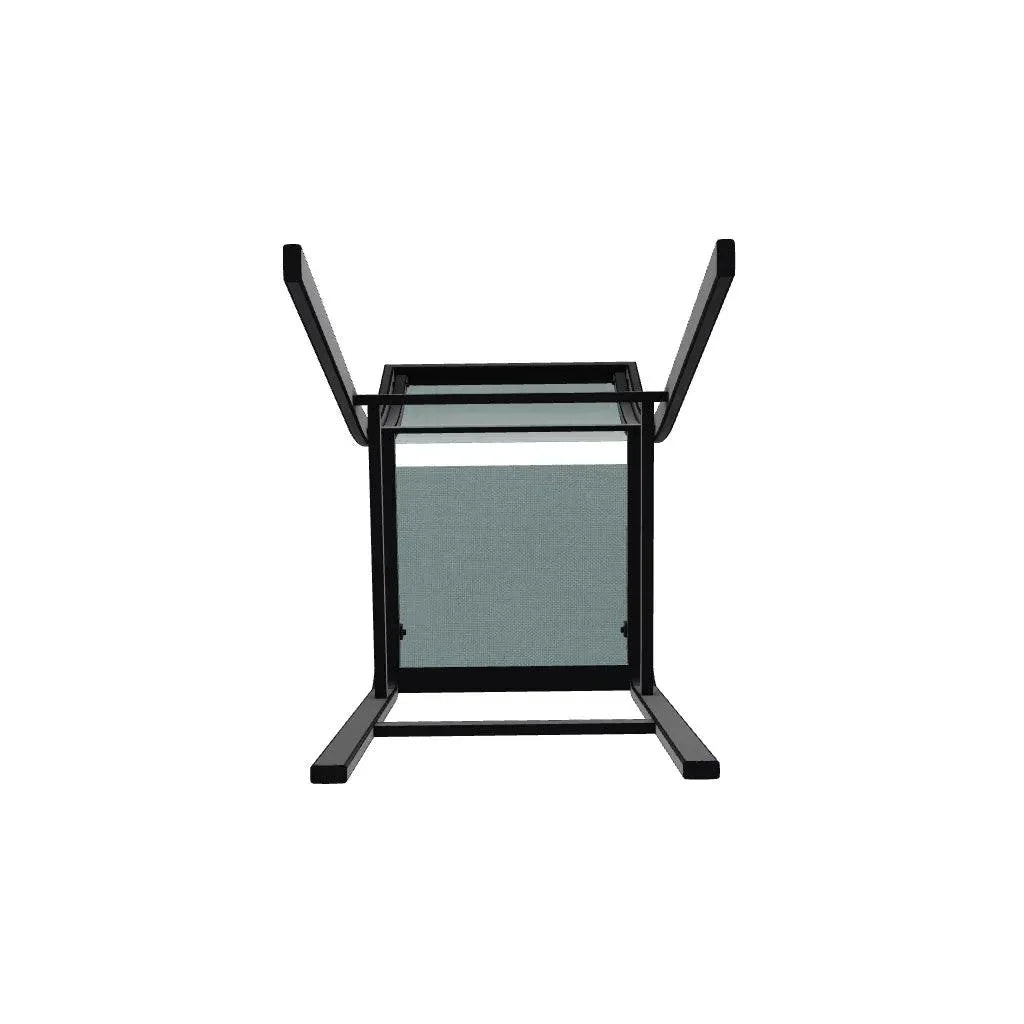 Kendall Sling Bar Height Stacking Cafe Chair - LOOMLAN - Telescope - Outdoor Bar Stools