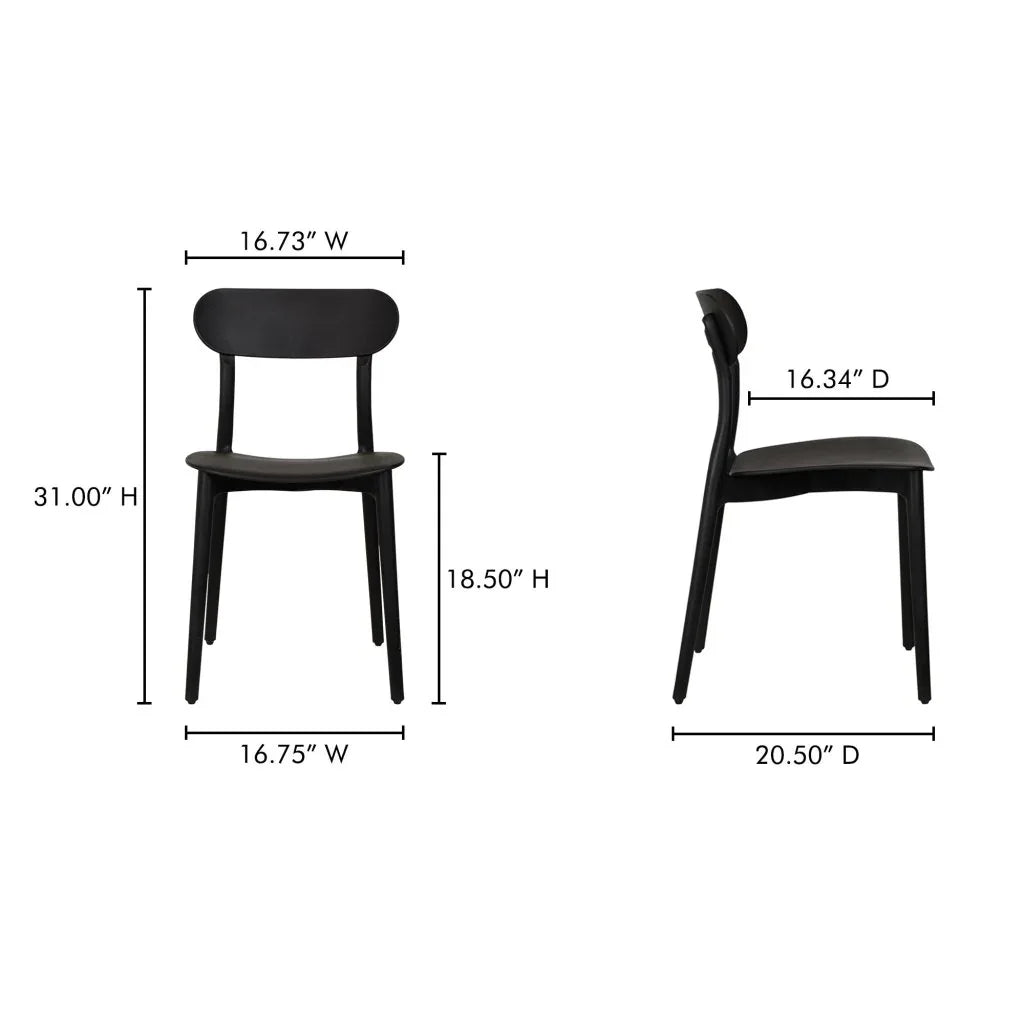 Kent Durable Outdoor Dining Chair (Set Of 2) - LOOMLAN - Moe&#39;s Home - Outdoor Dining Chairs