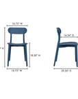 Kent Durable Outdoor Dining Chair (Set Of 2) - LOOMLAN - Moe's Home - Outdoor Dining Chairs