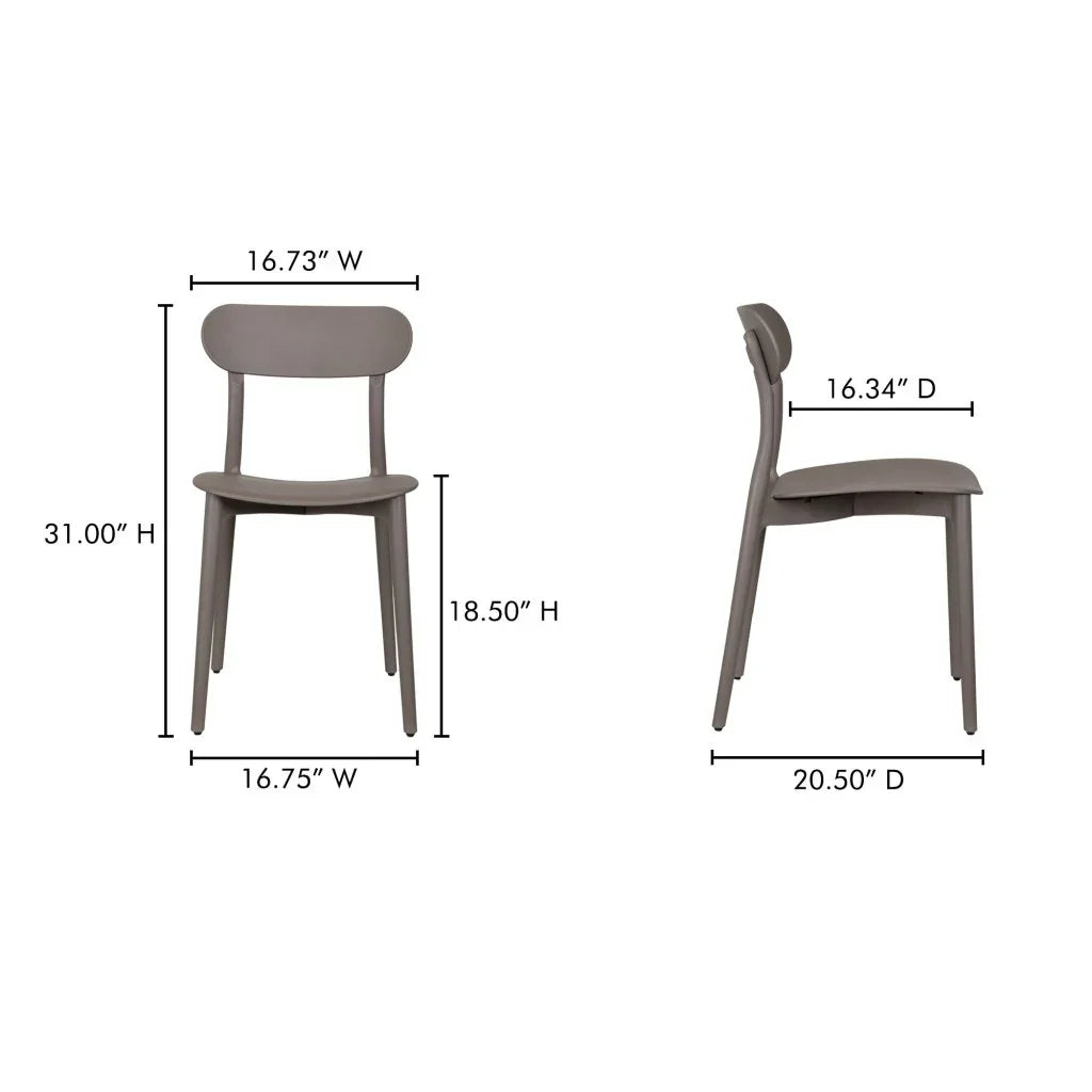 Kent Durable Outdoor Dining Chair (Set Of 2) - LOOMLAN - Moe&#39;s Home - Outdoor Dining Chairs