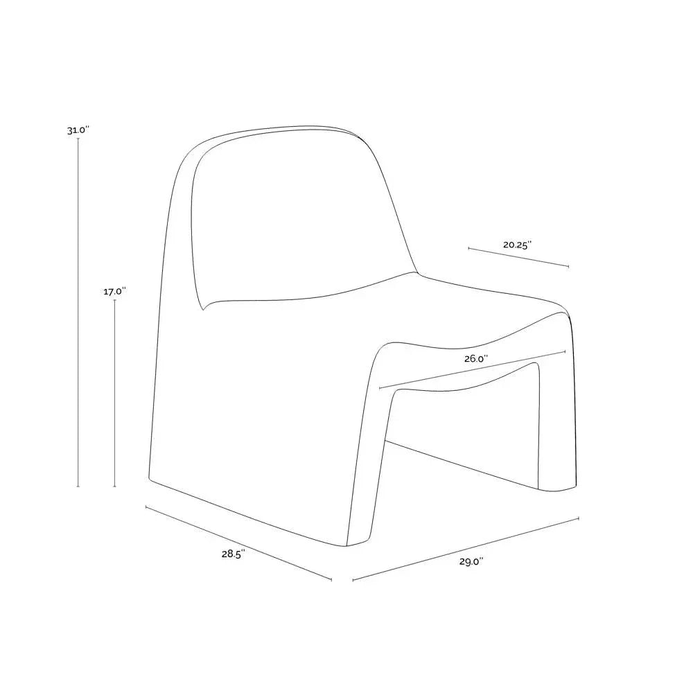 Kessel Lounge Chair Cream Concrete - LOOMLAN - SUNPAN - Outdoor Lounge Chairs