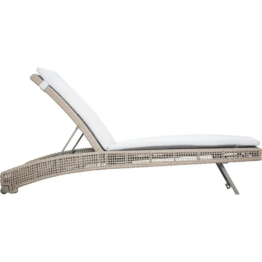 Keys Pool Chaise 2PC Light Gray Outdoor Lounge Sets - LOOMLAN - Seasonal Living - Outdoor Lounge Sets