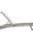 Keys Pool Chaise 2PC Light Gray Outdoor Lounge Sets - LOOMLAN - Seasonal Living - Outdoor Lounge Sets