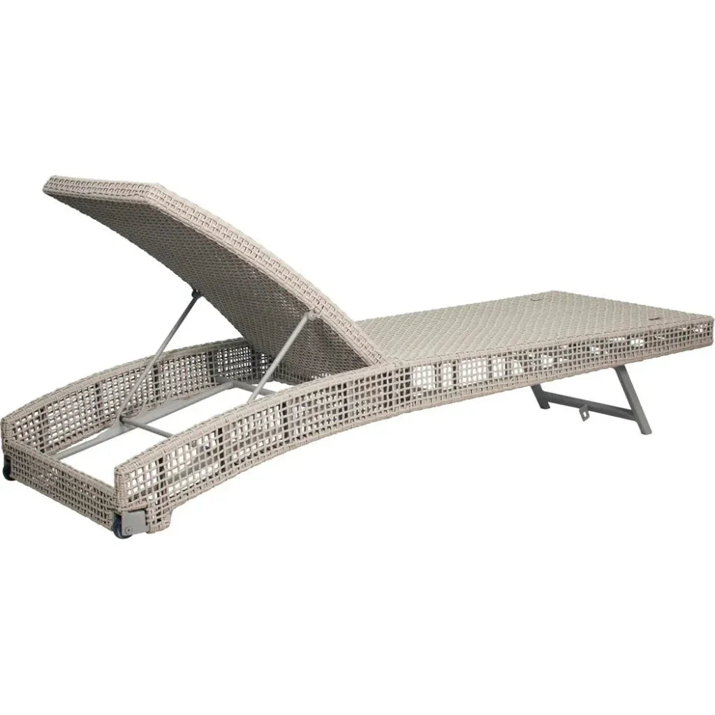 Keys Pool Chaise 2PC Light Gray Outdoor Lounge Sets - LOOMLAN - Seasonal Living - Outdoor Lounge Sets