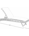 Keys Pool Chaise 2PC Light Gray Outdoor Lounge Sets - LOOMLAN - Seasonal Living - Outdoor Lounge Sets