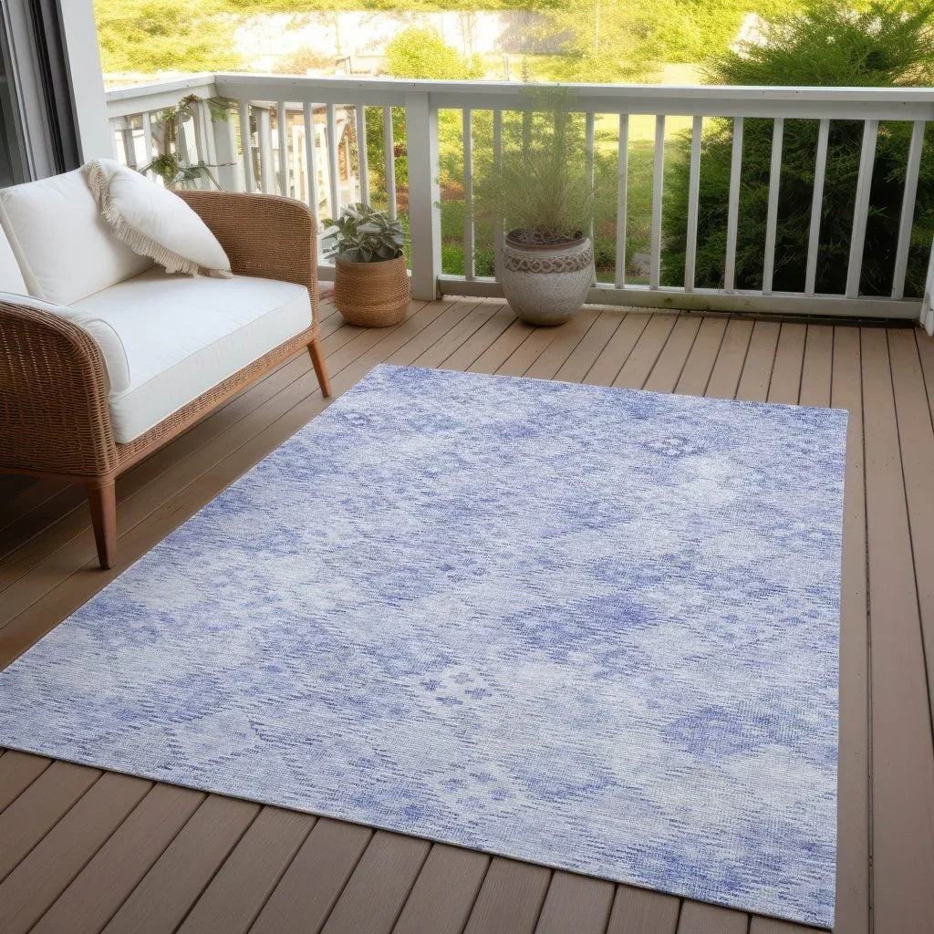 LOOMLAN Rugs Kharma Sky Washable Indoor-Outdoor Rug