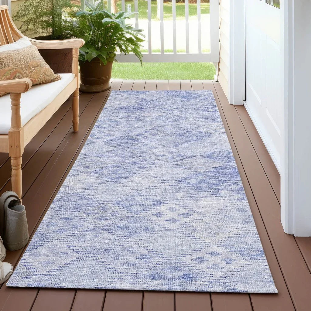LOOMLAN Rugs Kharma Sky Washable Indoor-Outdoor Rug