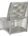 Miami Aluminum Armless Outdoor Club Chair