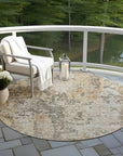 LOOMLAN Rugs Kheira Orange Washable Indoor-Outdoor Rug