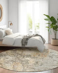 LOOMLAN Rugs Kheira Orange Washable Indoor-Outdoor Rug