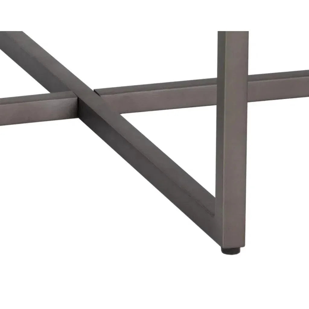 Kiara Steel Framed Marble Coffee Table - LOOMLAN - SUNPAN - Coffee Tables