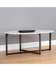 Kiara Steel Framed Marble Coffee Table - LOOMLAN - SUNPAN - Coffee Tables