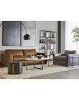 Kiara Steel Framed Marble Coffee Table - LOOMLAN - SUNPAN - Coffee Tables