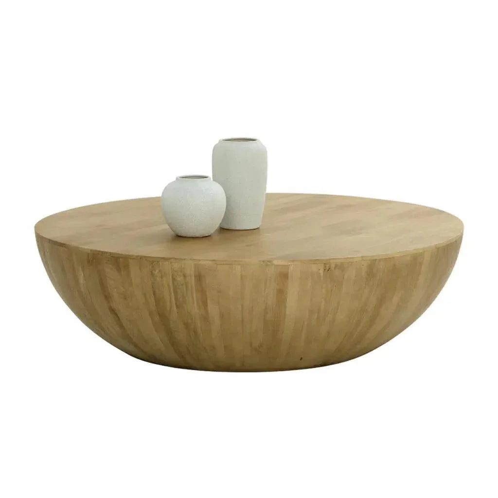 SUNPAN Kinsley Wooden Hand Round Coffee Table