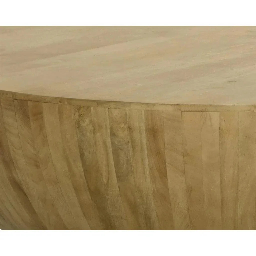 SUNPAN Kinsley Wooden Hand Round Coffee Table