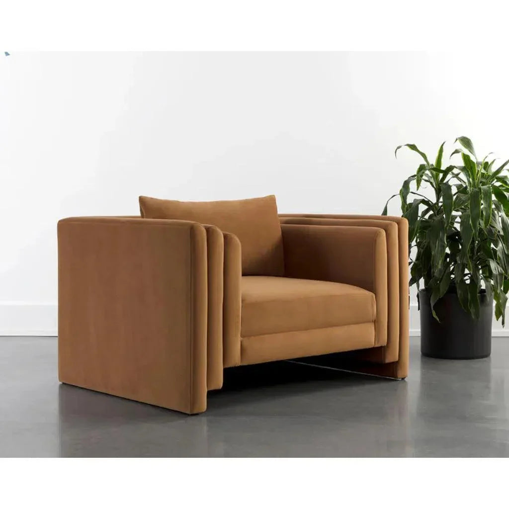 SUNPAN Kira Fabric Modern Styled Armchair