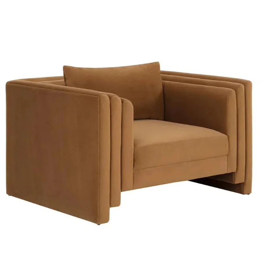 SUNPAN Kira Fabric Modern Styled Armchair