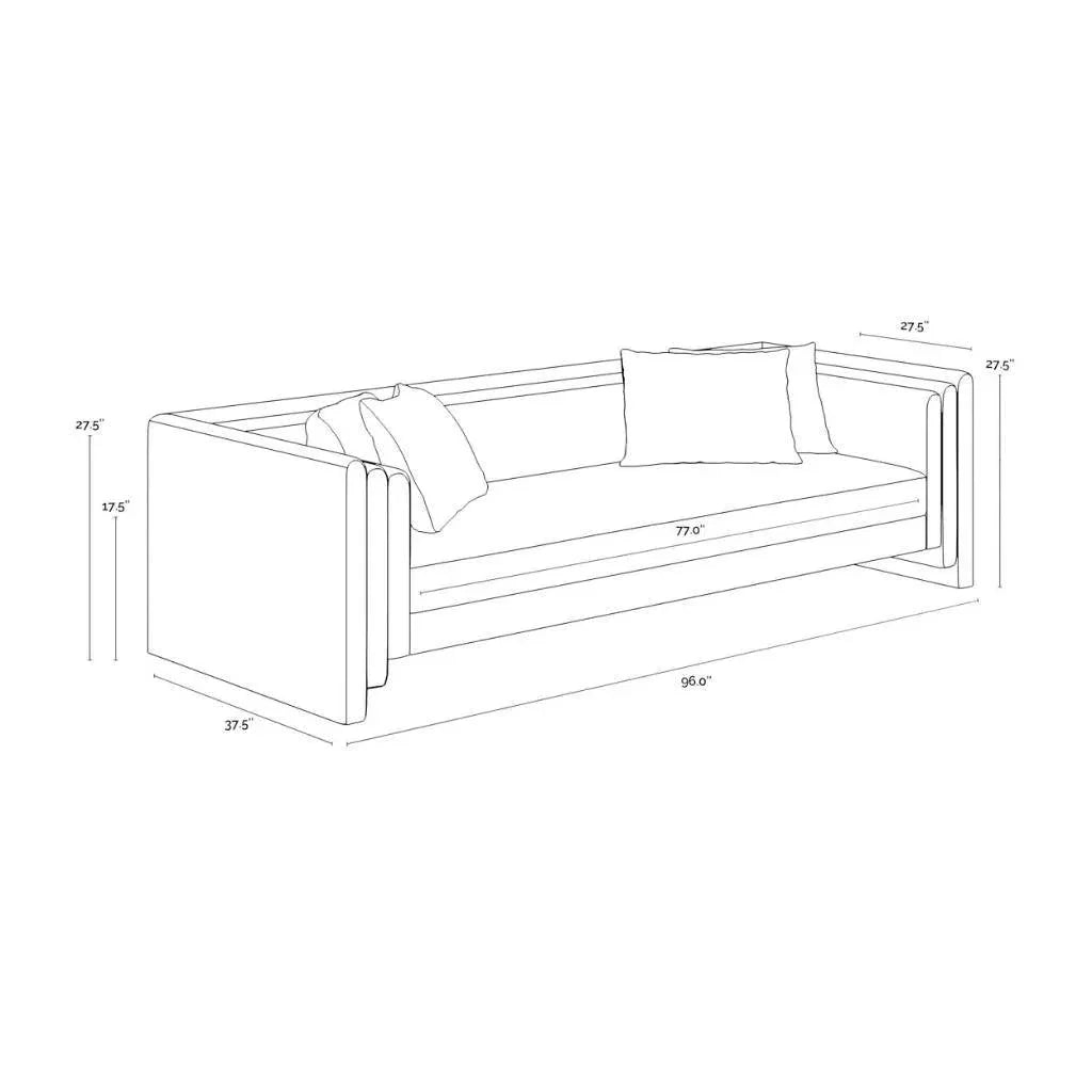 SUNPAN Kira Fabric Modern Styled Sofa