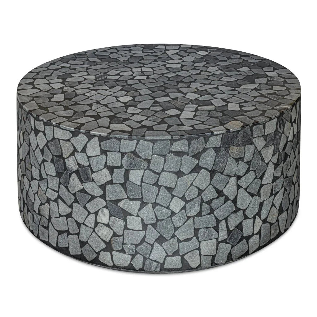 Kiri Black Marble Outdoor Coffee Table - LOOMLAN - Moe's Home - Outdoor Coffee Tables