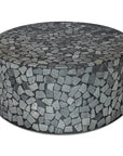 Kiri Black Marble Outdoor Coffee Table - LOOMLAN - Moe's Home - Outdoor Coffee Tables