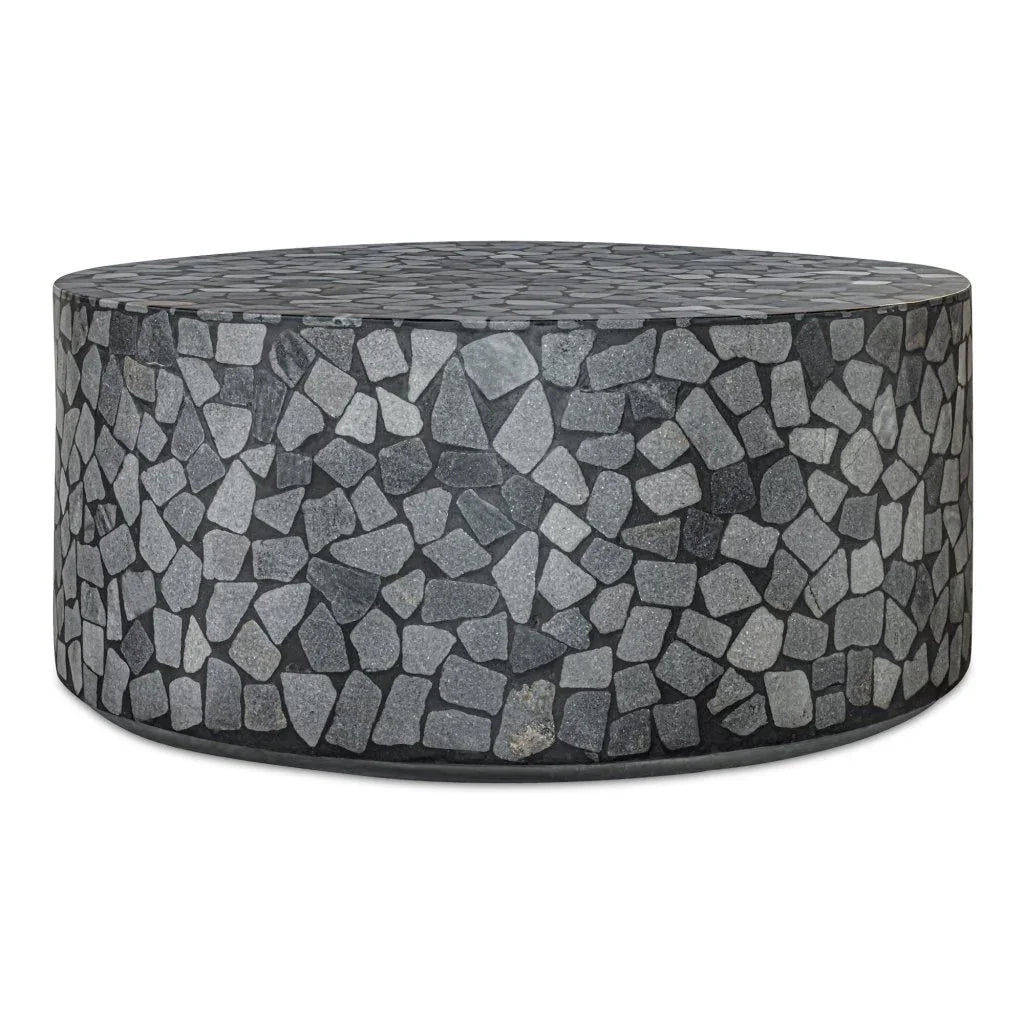 Kiri Black Marble Outdoor Coffee Table - LOOMLAN - Moe's Home - Outdoor Coffee Tables