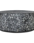 Kiri Black Marble Outdoor Coffee Table - LOOMLAN - Moe's Home - Outdoor Coffee Tables