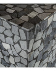 Kiri Black Marble Outdoor Side Table - LOOMLAN - Moe's Home - Outdoor Side Tables
