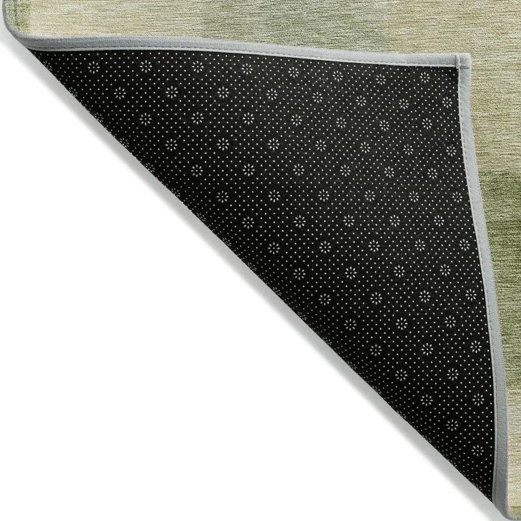 LOOMLAN Rugs Kiva Green Washable Indoor-Outdoor Rug