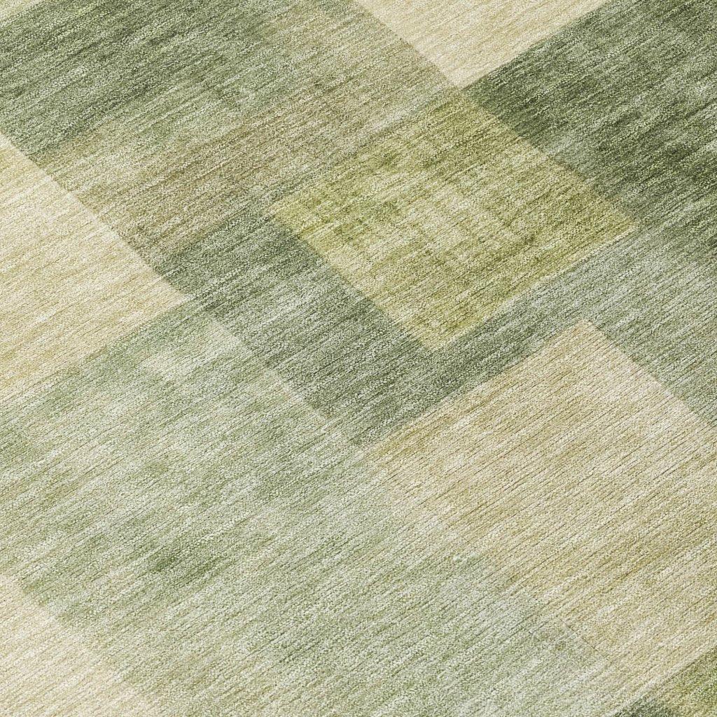 LOOMLAN Rugs Kiva Green Washable Indoor-Outdoor Rug