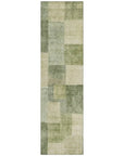 LOOMLAN Rugs Kiva Green Washable Indoor-Outdoor Rug