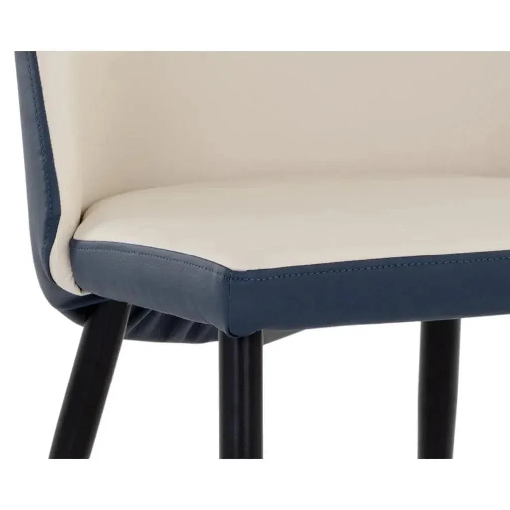 SUNPAN Kline Leather Armless Dining Chair