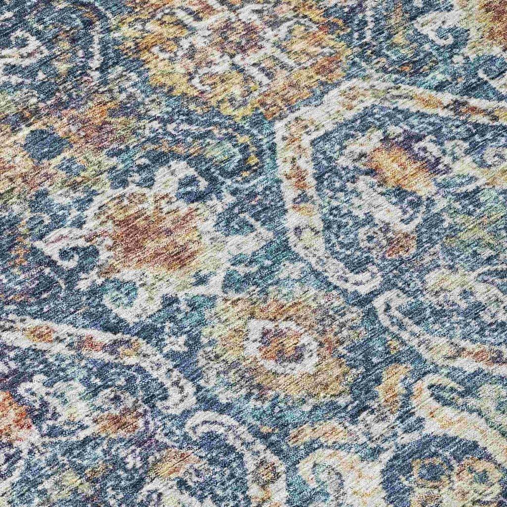 LOOMLAN Rugs Knotra Blue Washable Indoor-Outdoor Rug