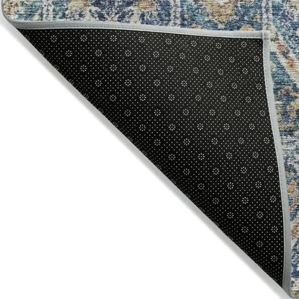 LOOMLAN Rugs Knotra Blue Washable Indoor-Outdoor Rug