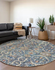 LOOMLAN Rugs Knotra Blue Washable Indoor-Outdoor Rug