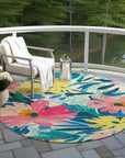 LOOMLAN Rugs Knottia Pink Washable Indoor-Outdoor Rug