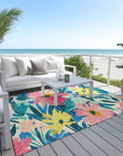 LOOMLAN Rugs Knottia Pink Washable Indoor-Outdoor Rug