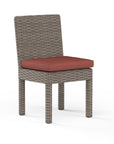 Coronado Sunbrella Armless Outdoor Dining Chair 2PC