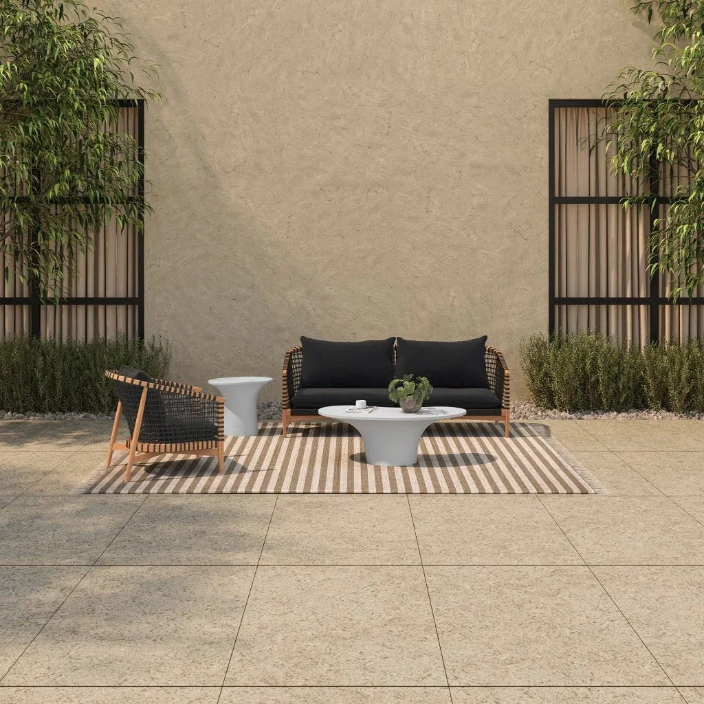 Kuna Black Teak Frame Outdoor Lounge Chair - LOOMLAN - Moe's Home - Outdoor Lounge Chairs