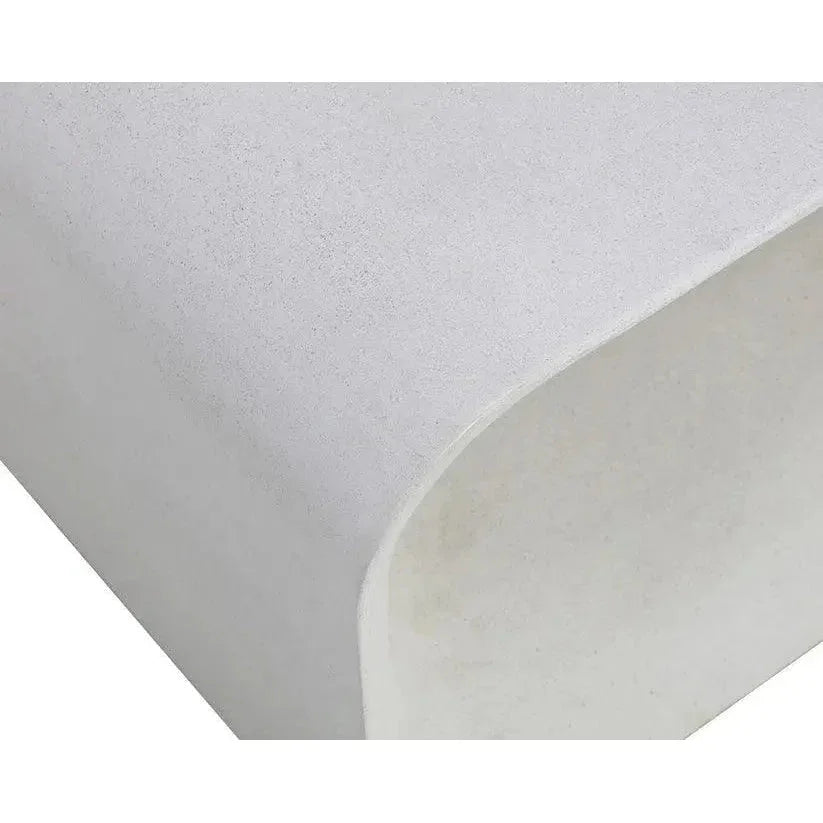 Kurver Bench Concrete Terrazzo for Indoor Outdoor Use - LOOMLAN - SUNPAN - Outdoor Benches
