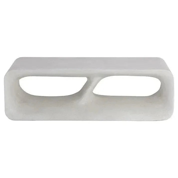 Kurver Bench Concrete Terrazzo for Indoor Outdoor Use - LOOMLAN - SUNPAN - Outdoor Benches