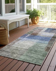 LOOMLAN Rugs Kyra Brown Washable Indoor-Outdoor Rug