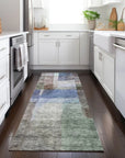 LOOMLAN Rugs Kyra Brown Washable Indoor-Outdoor Rug