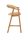 La Costa Patio Barrel Back Counter Height Armchair - LOOMLAN - HiTeak - Outdoor Accent Chairs