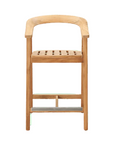 La Costa Patio Barrel Back Counter Height Armchair - LOOMLAN - HiTeak - Outdoor Accent Chairs