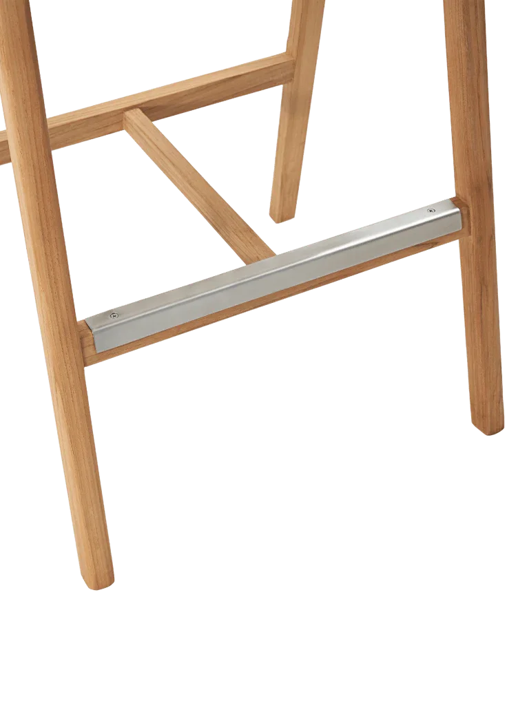 La Costa Teak Patio Barrel Back Bar Armchair - LOOMLAN - HiTeak - Outdoor Accent Chairs