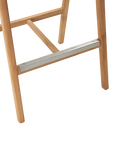 La Costa Teak Patio Barrel Back Bar Armchair - LOOMLAN - HiTeak - Outdoor Accent Chairs