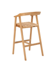 La Costa Teak Patio Barrel Back Bar Armchair - LOOMLAN - HiTeak - Outdoor Accent Chairs