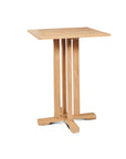 La Costa Teak Patio Round Bar Dining Set 3PC - LOOMLAN - HiTeak - Outdoor Dining Sets