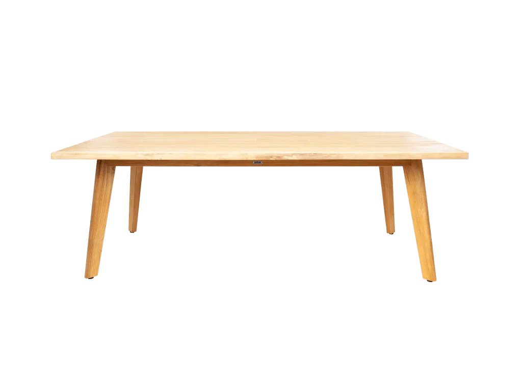 La Costa Teak Patio Wide - Plank Dining Table - LOOMLAN - HiTeak - Outdoor Dining Tables