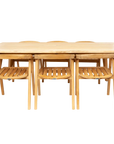 La Costa Teak Patio Wide - Plank Dining Table - LOOMLAN - HiTeak - Outdoor Dining Tables